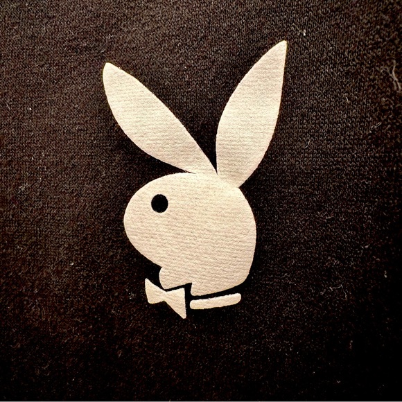 PLAYBOY BLACK ZIP UP HOODIE, Size S/M - Picture 5 of 5